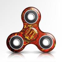 fidget hand spinnare leksak vektor