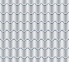 grå korrugerad bricka vektor. sömlös mönster. klassisk keramisk plattor omslag. fragment av tak illustration. vektor