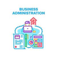 Business Administration Job Vektor Konzept Farbe