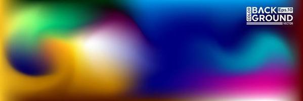lebendiges Hintergrundvektordesign. abstraktes, modernes, farbenfrohes Hologramm-Unschärfe-Hintergrunddesign für Webdesign, farbenfrohen, verschwommenen Hintergrund, Tapete und mobile Anzeige. vektor