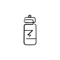 Energy-Drink-Linienstil-Icon-Design vektor