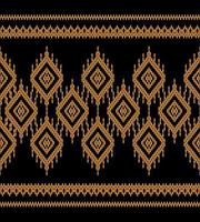 geometrisk etnisk orientalisk sömlös mönster traditionell design för bakgrund, matta, tapet, Kläder, omslag, batik, tyg, vektor, illustration, broderi stil. vektor