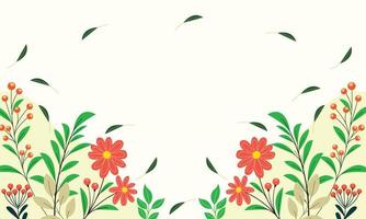 Blumenhintergrunddesign. schönes Blumenbanner-Template-Design vektor