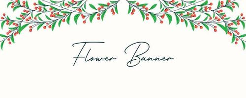 Blumenhintergrunddesign. schönes Blumenbanner-Template-Design vektor