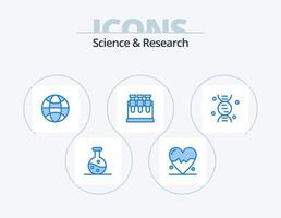 Wissenschaft blau Icon Pack 5 Icon Design. . . Wissenschaft. Wissenschaft. DNA vektor