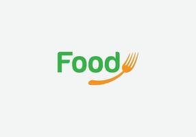 Foody abstraktes Restaurant-Logo-Design vektor