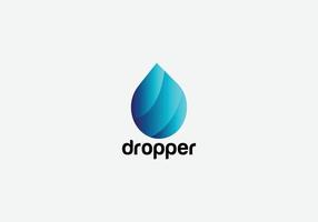 abstrakte Dropper-Drop-Logo-Designvorlage vektor