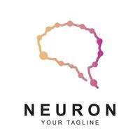 Neuron-Logo-Vektor mit Slogan-Vorlage vektor