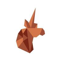 Origami-Logo-Design-Vektor-Symbol-Vorlage-Illustration vektor