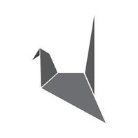 Origami-Logo-Design-Vektor-Symbol-Vorlage-Illustration vektor