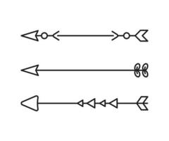 Pfeile Dekoration Strichzeichnungen Illustration vektor