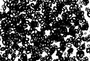Schwarz-Weiß-Vektor-Hintergrund mit Blasen. vektor