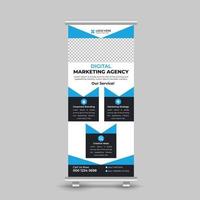 moderner roll-up-banner-design-vorlage kostenloser vektor