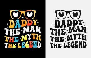 Vatertags-T-Shirt-Design, glückliches Vatertags-T-Shirt, Papa-T-Shirts, Typografie-T-Shirt, vektor