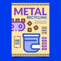 metallrecycling kreativ werben banner vektor