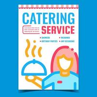 Catering-Service kreativ werben Banner-Vektor vektor