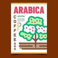 Arabica-Kaffee kreativer Werbebanner-Vektor vektor