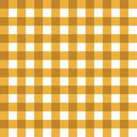 Nahtloses orangefarbenes Gingham-Muster vektor