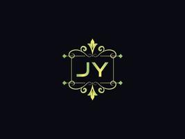 Modernes jy-Logo-Symbol, alphabetisches jy-Luxusbriefdesign vektor