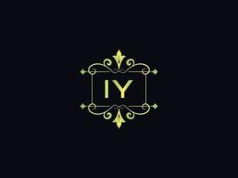 abstrakt iy logotyp ikon, minimal iy lyx logotyp brev vektor