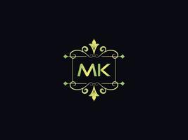 monogram mk lyx logotyp, abstrakt mk brev logotyp mall vektor