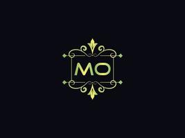 monogramm mo luxus logo, abstrakter mo brief logo vorlage vektor