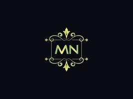 monogramm mn luxus logo, abstrakter mn brief logo vorlage vektor