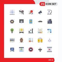 Stock Vector Icon Pack mit 25 Linienzeichen und Symbolen für künstliche Shopping-Waffen E-Commerce-Urlaub editierbare Vektordesign-Elemente