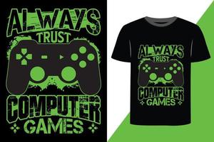Gaming-Print-Ready-T-Shirt-Design vektor