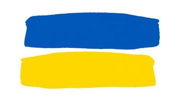 ukrainische Nationalflagge im Grunge-Stil vektor