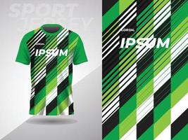 grön abstrakt tshirt sporter jersey design för fotboll fotboll tävlings gaming cross cykling löpning vektor