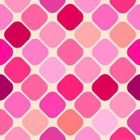 schönheit und süßer abstrakter geometrischer musterhintergrund mit quadraten, rosa und rotem ton für valentinstag. vektor