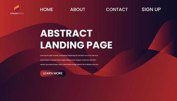 Landing Page Design kostenloser Vektor