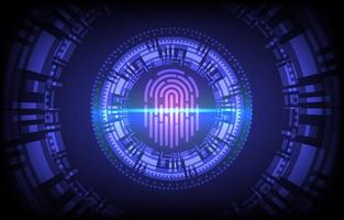 fingeravtryck skanna. biometrisk fingeravtryck Identifiering. säkerhet systemet tumme rader autentisering. fingeravtryck läser in Identifiering systemet. biometrisk tillstånd och företag säkerhet begrepp. vektor