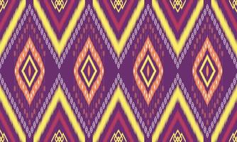 etnisk textil- tyg mönster bakgrund. stam- ikat geometri tyg sömlös mönster årgång retro stil. afrikansk motiv kunglig lyxig utsmyckad elegant gammal abstrakt prydnad skriva ut vektor. vektor