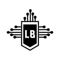 lb-Buchstaben-Logo-Design. lb kreatives anfängliches lb-Buchstaben-Logo-Design. lb kreative Initialen schreiben Logo-Konzept. vektor