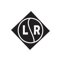 lr brev logotyp design.lr kreativ första lr brev logotyp design . lr kreativ initialer brev logotyp begrepp. vektor