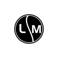 lm brev logotyp design.lm kreativ första lm brev logotyp design . lm kreativ initialer brev logotyp begrepp. vektor