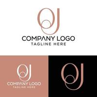 anfangsbuchstabe qj logo design monogramm kreative moderne zeichen symbol symbol vektor