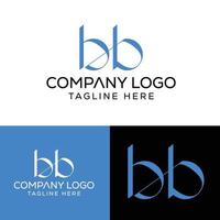Anfangsbuchstabe bb Logo Design Monogramm kreative moderne Zeichen Symbol Symbol vektor