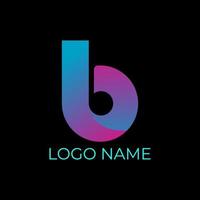 b Anfangstechnologie-Logo-Design pro Vektor