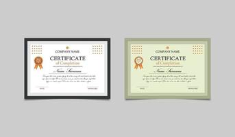 Zertifikat Vorlage. moderne Zertifikatsvorlage. Zertifikatsvorlage verleiht Diplom. professionelles Zertifikat vektor