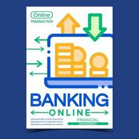 Online-Banking-Creative-Promotion-Banner-Vektor vektor