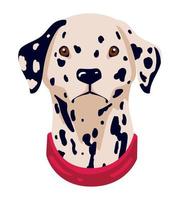 dalmatisk hundmaskot vektor