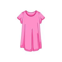 nachthemd sleepshirt mädchen cartoon vektorillustration vektor