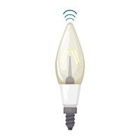 energi smart ljus Glödlampa tecknad serie vektor illustration