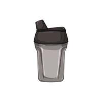 näring protein shaker tecknad serie vektor illustration