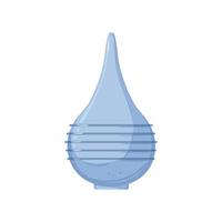 Glödlampa nasal aspirator tecknad serie vektor illustration