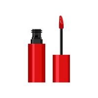 roter Lippenstift Make-up Cartoon-Vektor-Illustration vektor