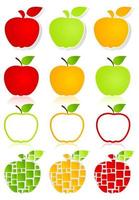 de äpple. vektor illustration